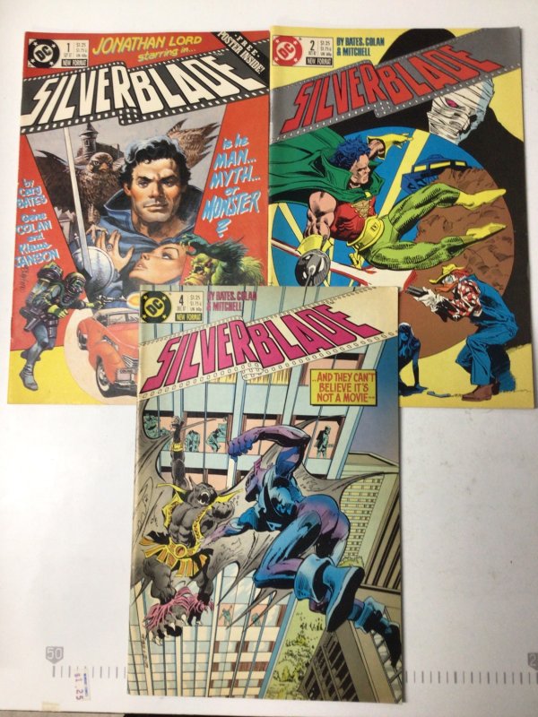 Silverblade #1, #2 & #4 (1987) DC Comics Lot of 3 bates colan Mitchell