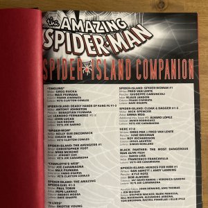 MARVEL AMAZING SPIDERMAN SPIDER ISLAND HARDCOVER BOOK