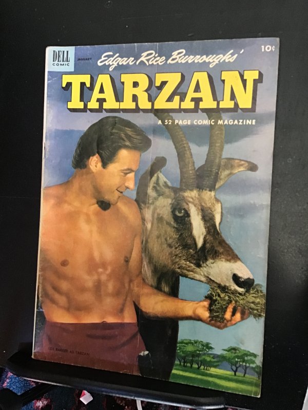 Tarzan #40 (1953) mid grade Barker photo cover key! VG/FN Wow!