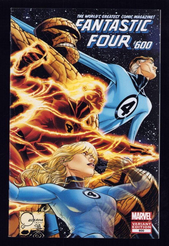 Fantastic Four #600 - Quesada Variant Wraparound Cover Ltd to 50 (9.2ob) 2011