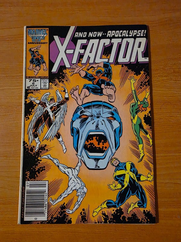 X-Factor #6 Newsstand Variant ~ NEAR MINT NM ~ 1986 Marvel Comics