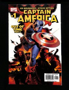 Captain America (2005) #1 1st Cameo Winter Soldier!