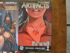 5 Comic: WITCHBLADE #151 MAGDALENA VAMPIRELLA #1 ARTIFACTS #21 TROJAN WAR #1 2