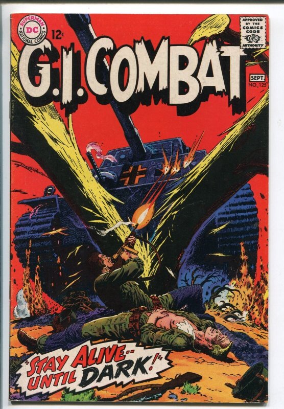 G.I. COMBAT #125 1967-DC-SGT ROCK-HAUNTED TANK-vf+