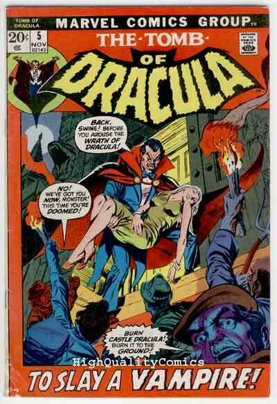 TOMB of DRACULA #5, VG+, Vampire, Death, Gardner Fox, 1972, more TOD in store
