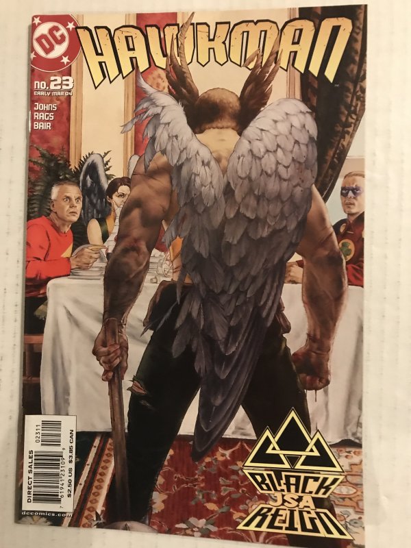 HAWKMAN #23 : DC 5/04 VF; Geoff Johns, Black Atom x-over