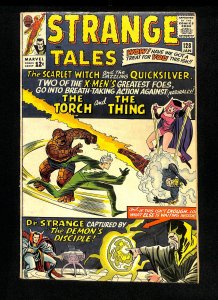Strange Tales #128 Quicksilver Scarlet Witch! Human Torch The Thing!