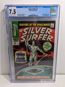 Silver Surfer #1 -bOrigin Story/1st Series CGC 7.5 MCU