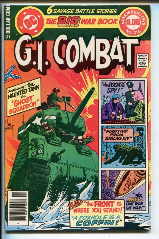 G.I. COMBAT #216 1979-DC-THE HAUNTED TANK-JOE KUBERT-GLANZMAN-nm-