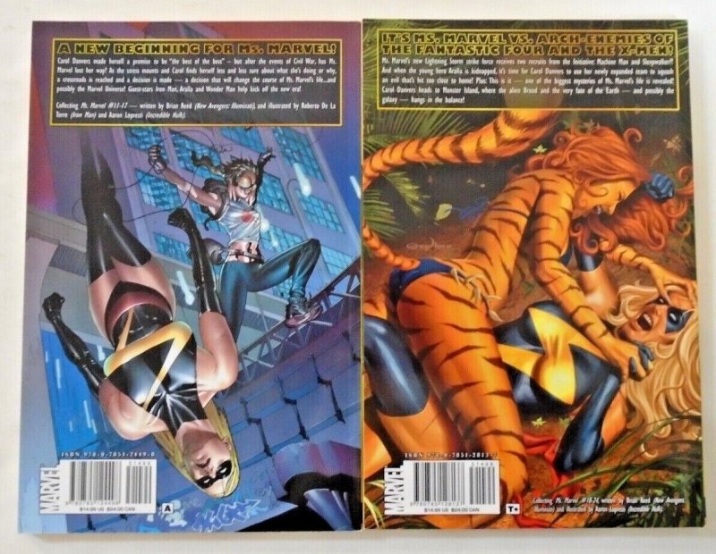 Ms. Marvel by Brian Reed TPs 1-4, 6-7 (6 books) $95 cover price / $49