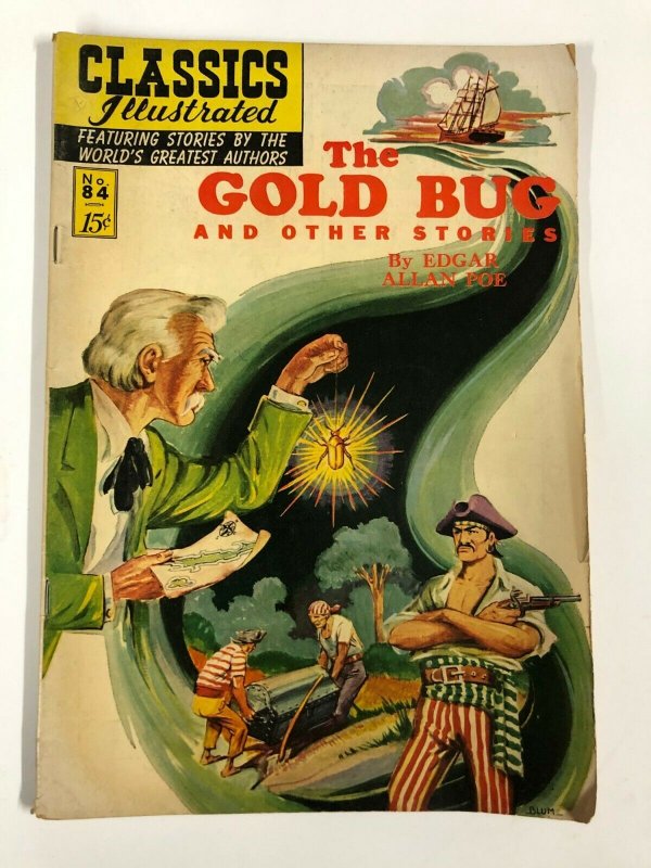 CLASSICS ILLUSTRATED 85 Gold Bug/ Edgar Allen Poe  HRN 85 (1st EDITION) VG-F