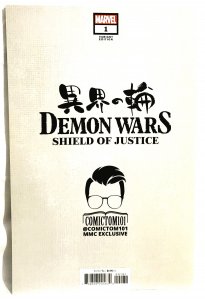 DEMON WARS Shield of Justice #1 Peach MoMoKo ComicTom101 Variant (Marvel 2023)