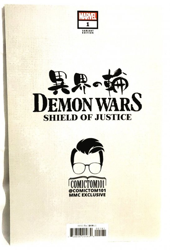 DEMON WARS Shield of Justice #1 Peach MoMoKo ComicTom101 Variant (Marvel 2023)