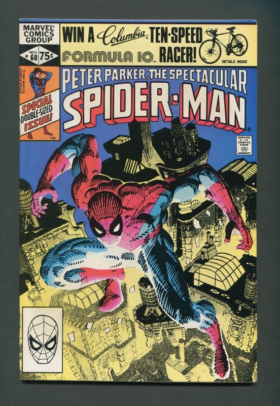 Peter Parker,Spectacular Spiderman #60 /   NM- / November 1981 |  Comic Books - Bronze Age, Marvel, Spider-Man, Superhero / HipComic