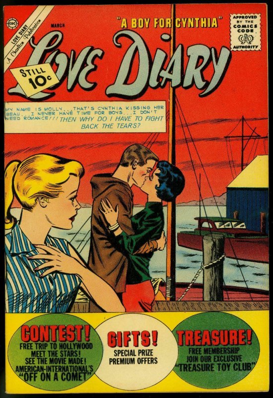 LOVE DIARY #20 1962-CHARLTON COMICS-BOAT COVER VG