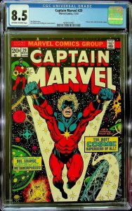 Captain Marvel #29 (1973) - CGC 8.5 - Cert #4240151007