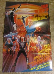 1987 MARVEL NEW UNIVERSE 22x34 Comic Promo Poster VF- 7.5 Tom Palmer