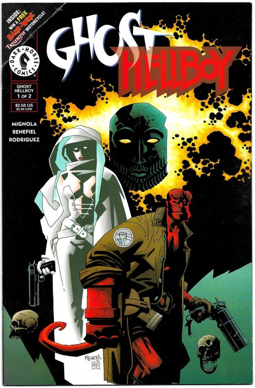 GHOST/HELLBOY #1 & #2 (May1996) 9.0 VF/NM  Complete Dark Horse Mini-Series