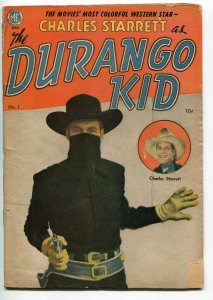 DURANGO KID #1-1949-ME-1ST ISSUE-CHARLES STARRETT-FRAZETTA-DAN BRAND-good/vg 