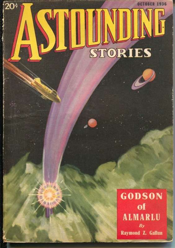 Astounding Stories 10/1936-Murray Leinster-John W Campbell JR-pulp sci-fi-VG