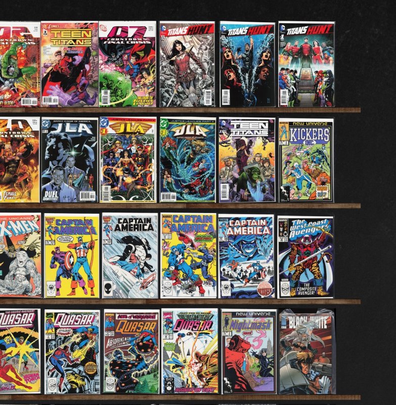 Huge Lot 150+ Comics with Countdown, Captain America, Teen Titans & More!