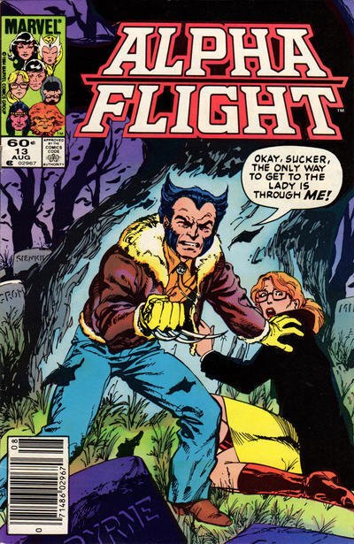 Alpha Flight (1st Series) #13 (Newsstand) FN ; Marvel | John Byrne Wolverine