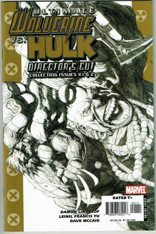 Ultimate Wolverine Vs Hulk Director's Cut #1 (2006) - 8.5 VF+