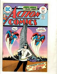 Lot Of 6 Action Comics Feat. Superman # 443 444 445 446 447 448 Batman Flash GK5