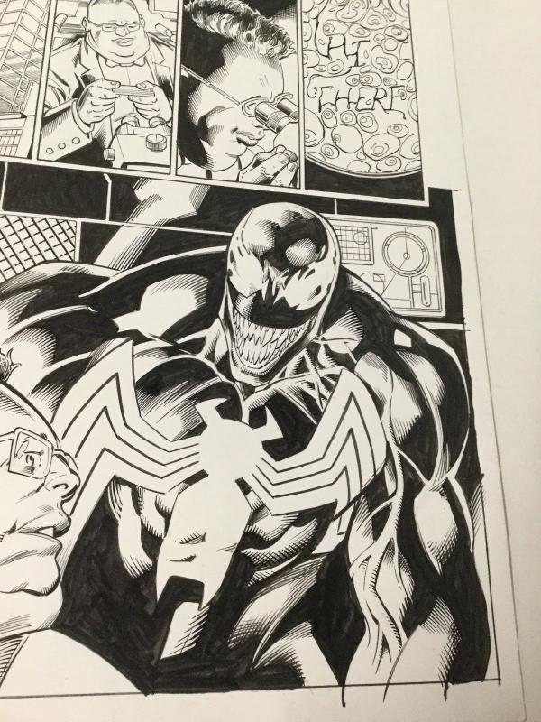 Venom 165 Page 11 Mark Bagley Original Art 3/5 Splash Interior Scary!