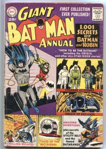 GIANT BATMAN ANNUAL #1-1961-1001 SECRETS OF BATMAN & ROBIN-BATCAVE