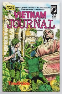 Vietnam Journal #6 Don Lomax (Apple Comics, 1988) VG/FN