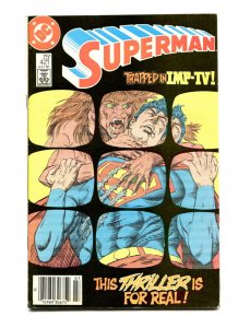 Superman #421 - Newsstand / Denys Cowan & Jerry Ordway Cover (6.5) 1986