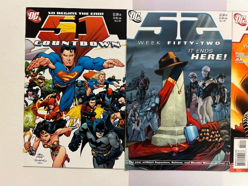 3 DC Comics 52 # 51 52 + 51 Countdown # 51 Batman Superman Wonder Woman 96 JS32