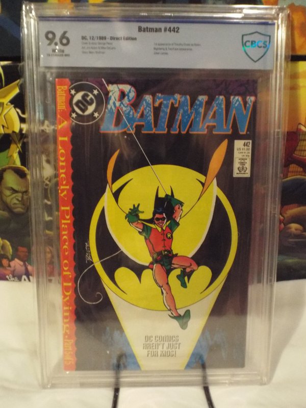 Batman #442 - CBCS 9.6 - 1989 - Direct Edition - 1st Timothy Drake as Robin