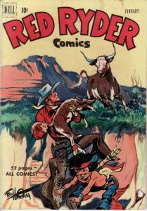 RED RYDER #90 HARMAN PAINTING 1951 EGYPTIAN COLLECTION VG