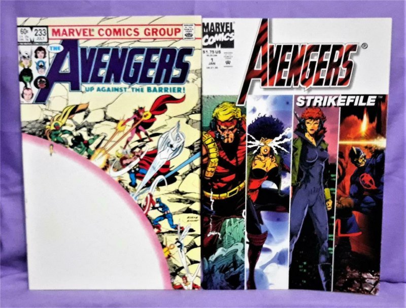 Secret Wars AVENGERS #233 and AVENGERS STRIKE FILE #1 (Marvel 1983 1994)