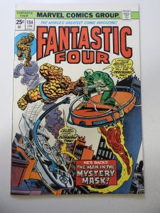Fantastic Four #154 VG+ Cond centerfold detached at bottom staple MVS Intact