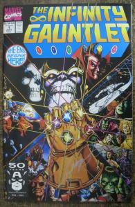 INFINITY GAUNTLET #1-6 COMPLETE! VF-NM, #1 signed George Perez! w/CoA 1991