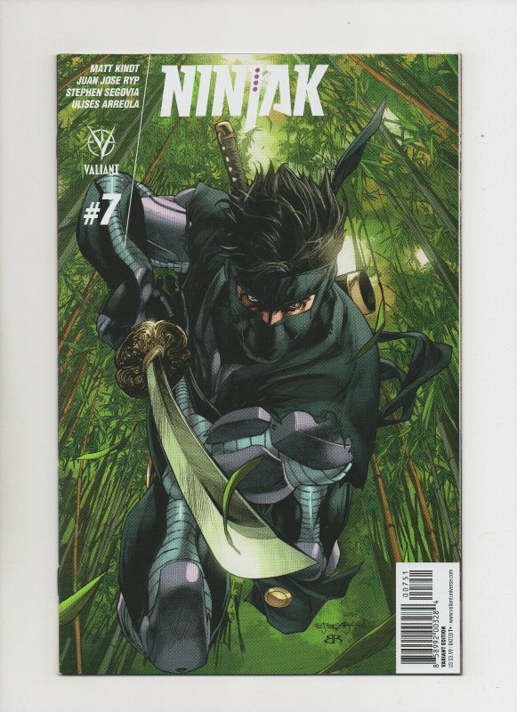 Ninjak #7 - Lot Of 5 All 5 Covers Includeing Variants - (Grade 9.2) 2015