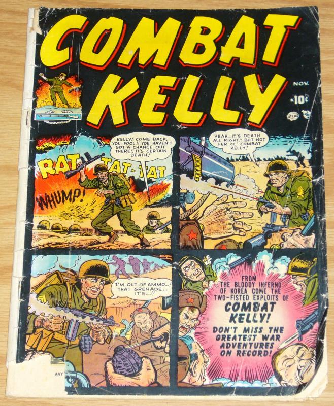 Combat Kelly #1 november 1951 - 1st appearance - atlas comics - korean war 