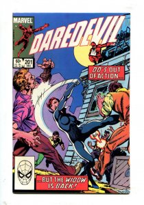 Daredevil #201 - John Byrne Cover / Black Widow Appearance (9.2 ob) 1983
