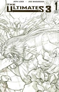 Ultimates 3 #1E VF/NM ; Marvel | Joe Madureira B&W Variant