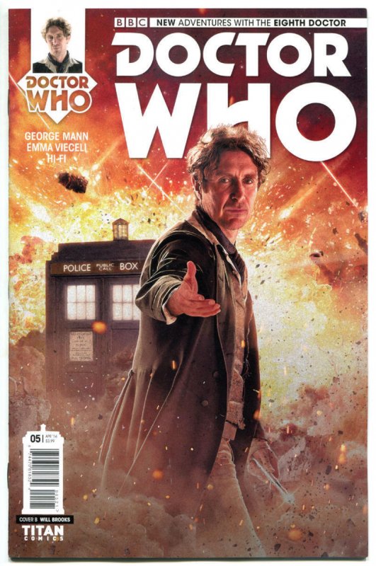 DOCTOR WHO #5 B, NM, 8th, Tardis, 2016, Titan, 1st, more DW in store, Sci-fi