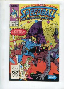 SPEEDBALL #1 - ART BY STEVE DITKO! THE ORIGIN OF A MASKED MARVEL! - (9.2) 1988
