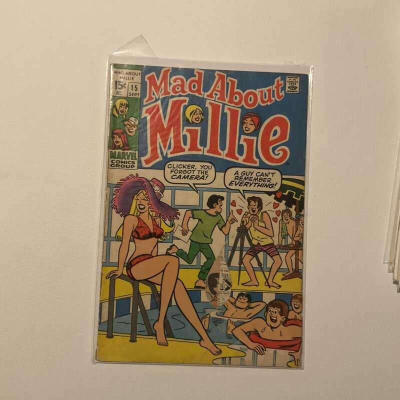 Mad About Millie 15 Good+ Gd+ 2.5 Marvel 1970