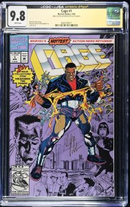 Cage #1 Signed By Mike Colter (4/92) Graded CGC x JSA 9.8