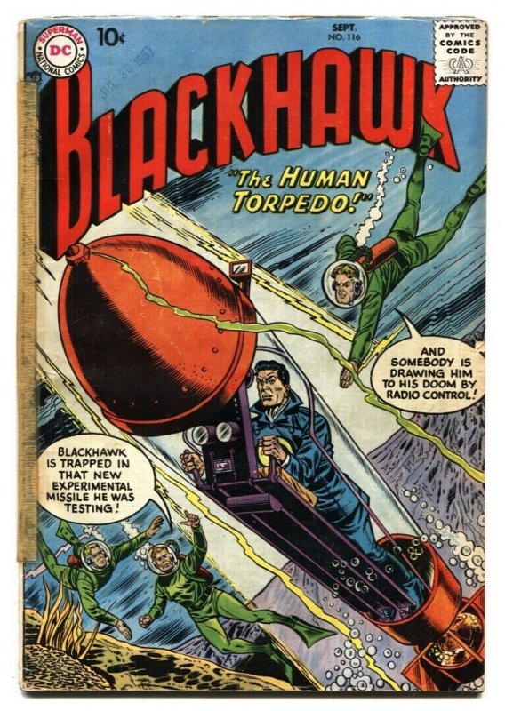 Blackhawk #116 1957 DC comic book G