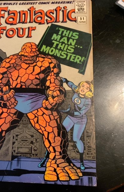 Fantastic Four #51 (1966)this man this monstet