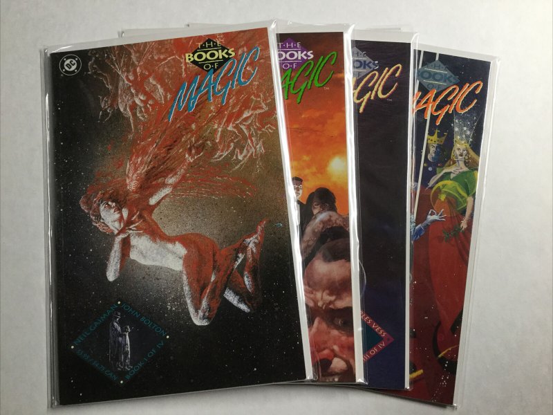 Books Of Magic 1-4 1 2 3 4 Lot Set Run Nm Near Mint Dc Comics