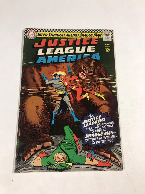 Justice League Of America 45 4.0 Vg Very Good Dc Silver Age